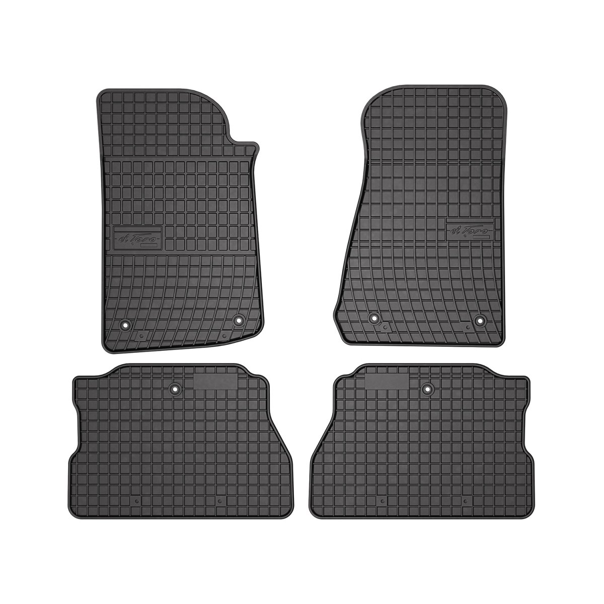Jeep Wrangler Rubicon Floor Mats - Omac - El Toro Rubber - Black - 2018
